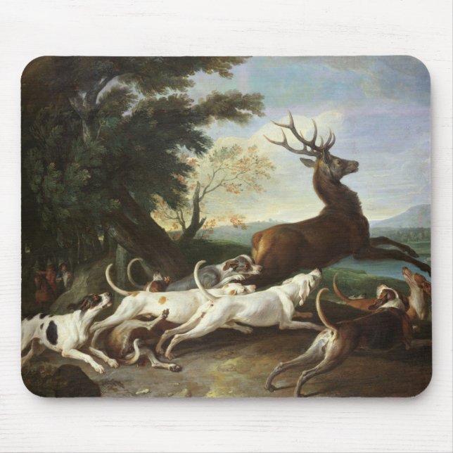 Hjortjakten, 1718 musmatta (Framsidan)