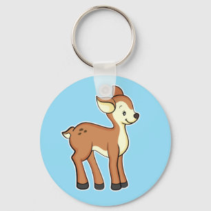 Hjortkeychainblått Nyckelring