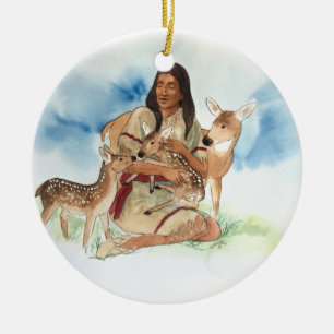 Hjortklanmor Julgransprydnad Keramik