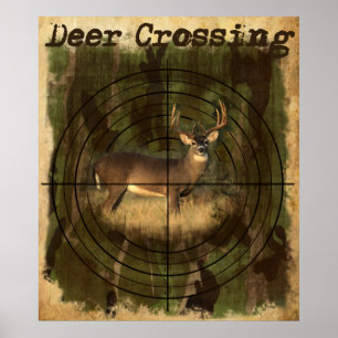 Hjortkorsning Poster