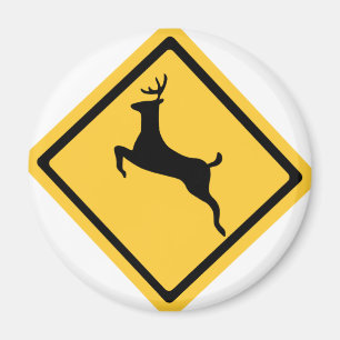 Hjortkorsning symbol magnet