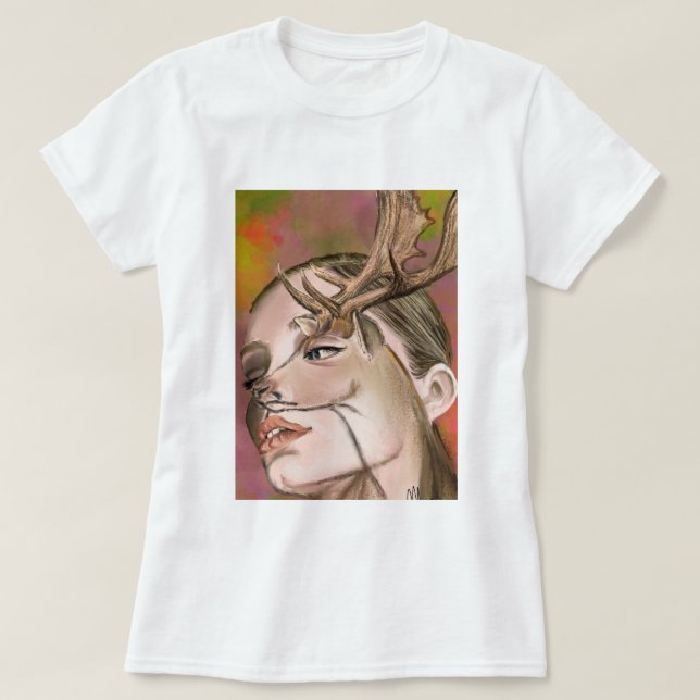 Hjortkvinna T-Shirt (Design framsida)