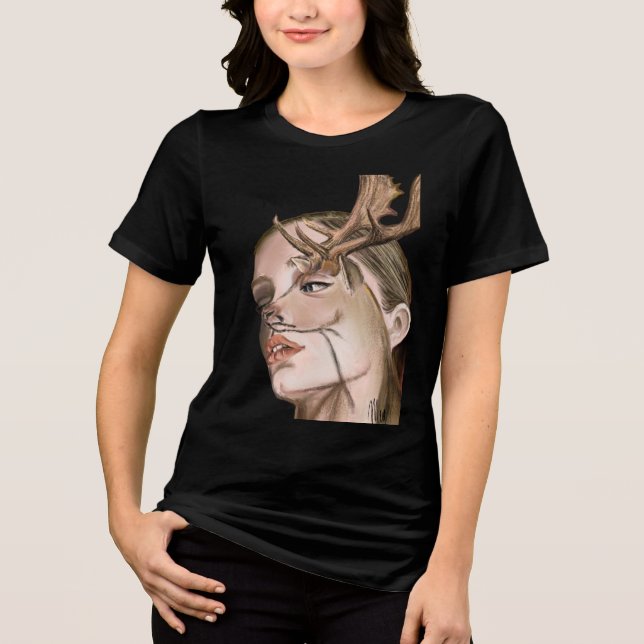 Hjortkvinna T Shirt (Framsida)