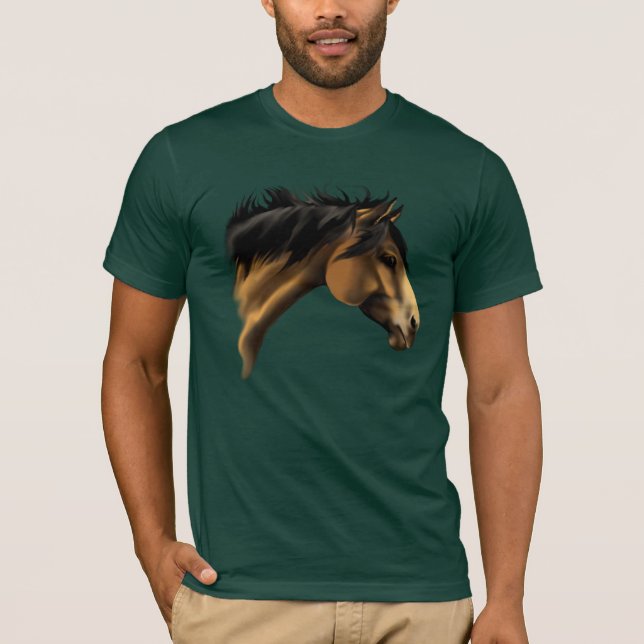 HjortläderhästFasettera-Skjorta Tee Shirt (Framsida)