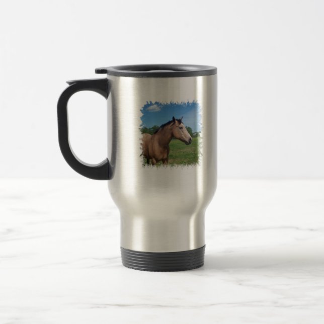 HjortläderMustangtravel mug Resemugg (Vänster)