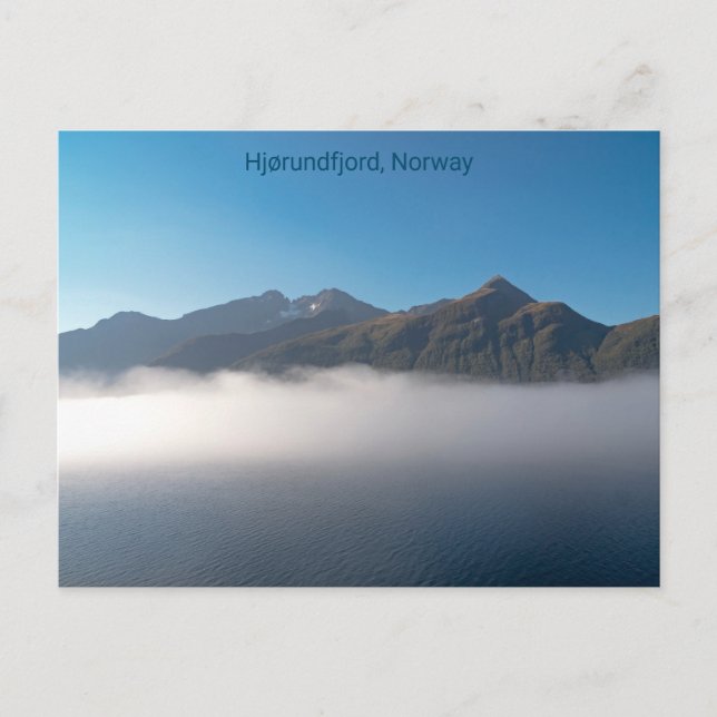 Hjørundfjord, Norge, vykort (Framsida)