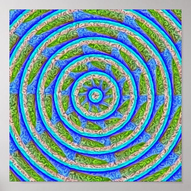 Hjul 2-Abstrakt Poster (Framsidan)