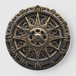 Hjul för Vintage av Frakt av trä Stor Klocka