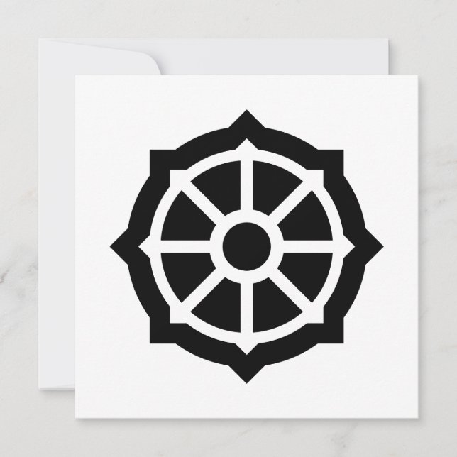 Hjul i Dharma (buddhism, hindusim) Kort (Framsida)