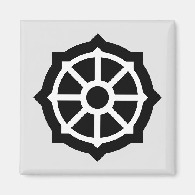 Hjul i Dharma (buddhism, hindusim) Magnet (Framsidan)