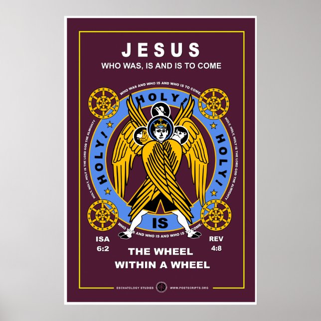 Hjul inom Wheel Cherubim Poster (Framsidan)