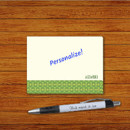 Hjul mönster vår färg anpassningsbar post-it block