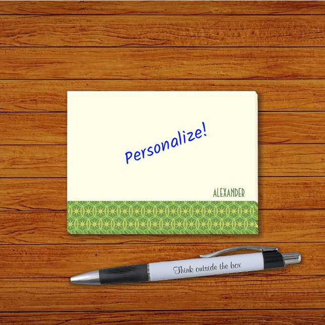 Hjul mönster vår färg anpassningsbar post-it block (Skapare uppladdad)