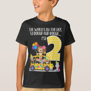 Hjul på Buss:s andra födelsedag, 2 år gammal famil T Shirt