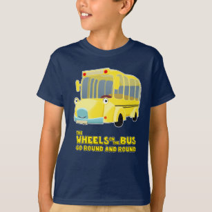 Hjul på bussen går rundan och rundan t shirt