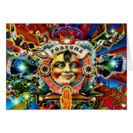 Hjul på Fortune Greeting Card OBS Kort