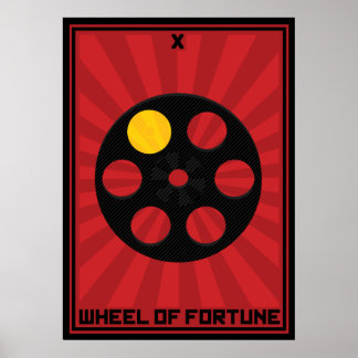 Hjul på Fortune-kort Poster