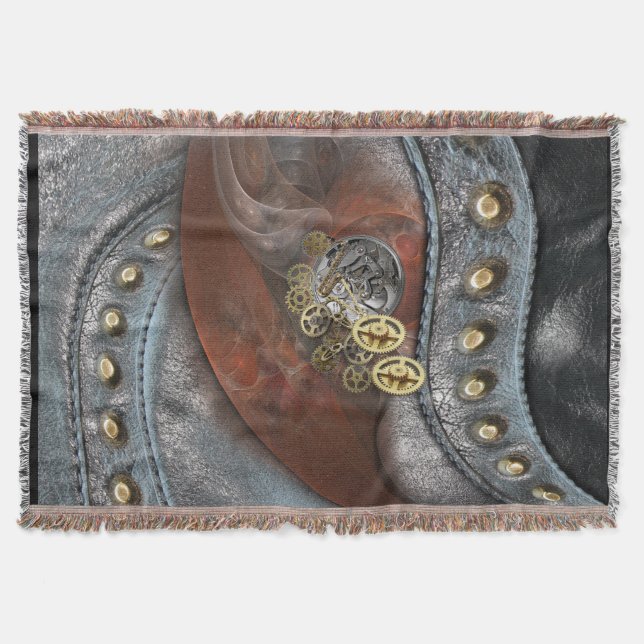 Hjul på läder mysfilt (Framsidan)