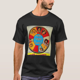 Hjul på Lycklig Mondo Bizarro Vintage Artwork T Shirt