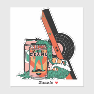 Hjul-pub-styrketikett Klistermärken