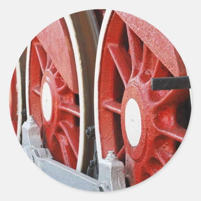 Hjul Runt Klistermärke (Framsida)