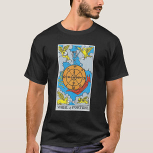 Hjul-Tarot Card Occult Tro Divination Magic T Shirt