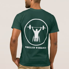 Hjul - vit Logotyp - Grönt - T-Shirt