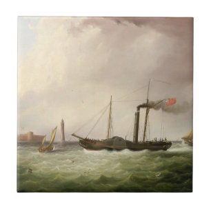 Hjulångaren Ariel 1831 Kakelplatta