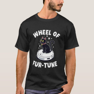 Hjulet av Fur-Tune Robotdammsugare Rolig Katt 2 T Shirt
