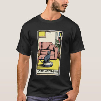 Hjulet av Fur-Tune Robotdammsugare Roligt Tarot T Shirt