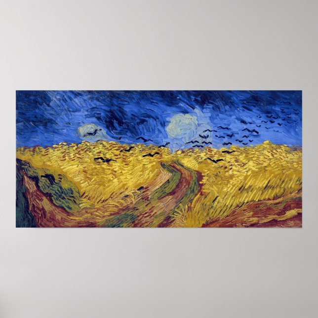 Hjulfält med Kråkor | Van Gogh | Poster (Framsidan)