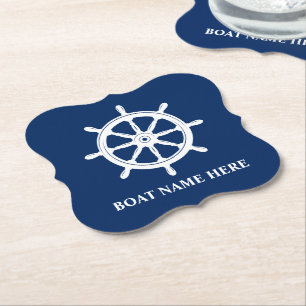 Hjulhjälpen för Boat Namn eller Text Fraktas är Underlägg Papper