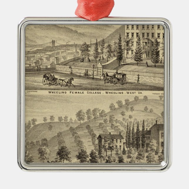 Hjulhögskola, hjul julgransprydnad metall (Framsidan)