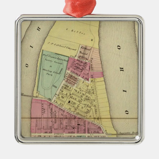 Hjulön Julgransprydnad Metall (Framsidan)