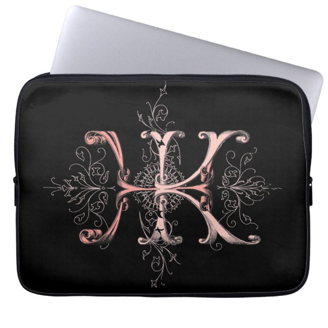 HKH-Monogram Laptop Sleeve (Framsidan)