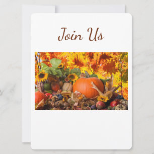 HLIDAY-INBJUDANDE OM thanksgiving Inbjudningar