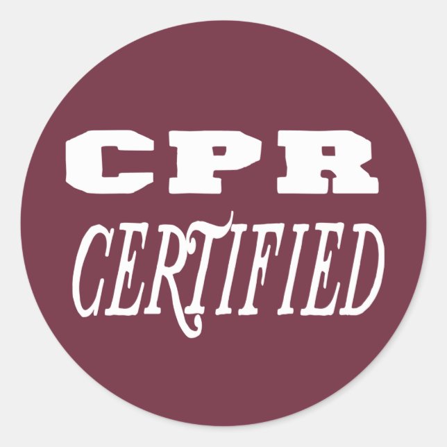 HLR-certifiering Runt Klistermärke (Framsida)