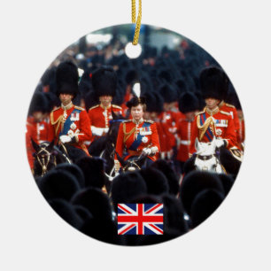 HM den drottningElizabeth II princen Philip London Julgransprydnad Keramik