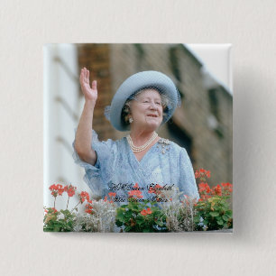 HM drottning Elizabeth, drottningmodern 1985 Knapp