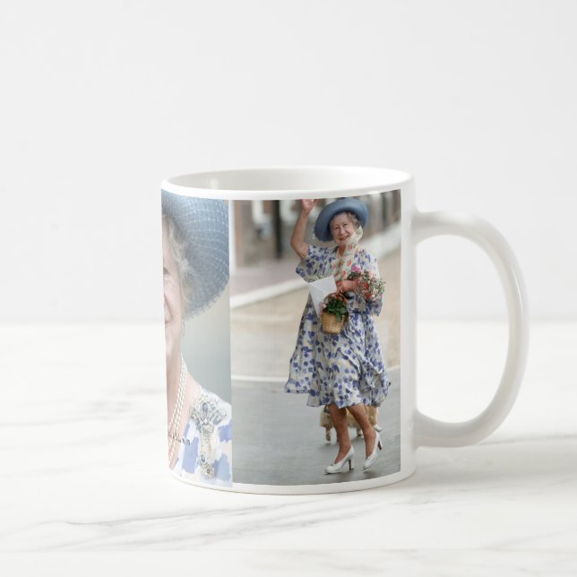 HM drottning Elizabeth, drottningmodern 1988 Kaffemugg (Höger)