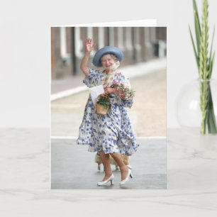 HM drottning Elizabeth drottningmodern 1988 Kort