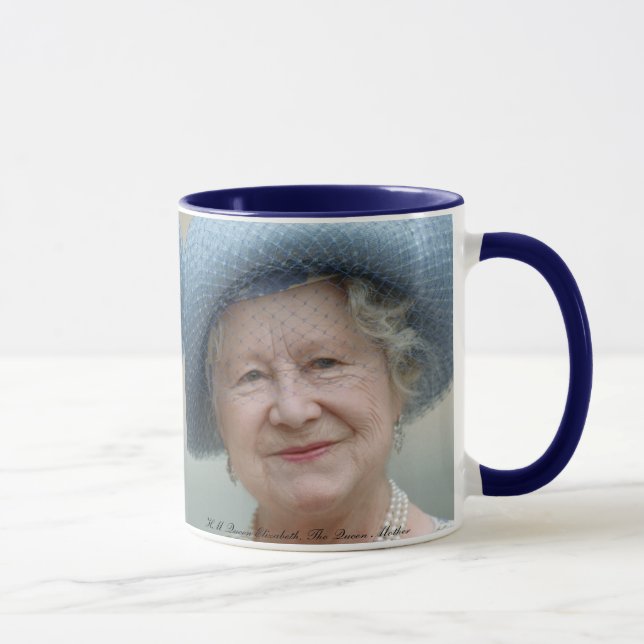 HM drottning Elizabeth, drottningmodern Mugg (Höger)