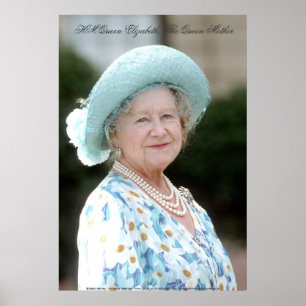HM drottning Elizabeth, drottningmodern Poster