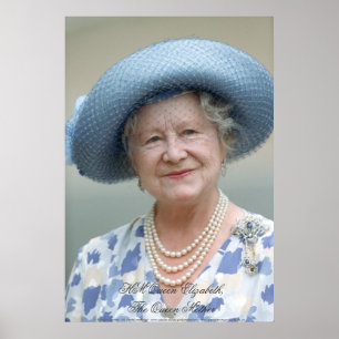HM drottning Elizabeth, drottningmodern Poster