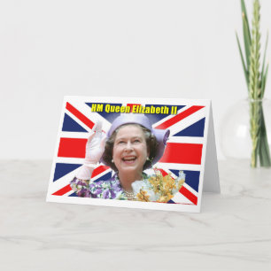 HM drottning Elizabeth II Helgkort