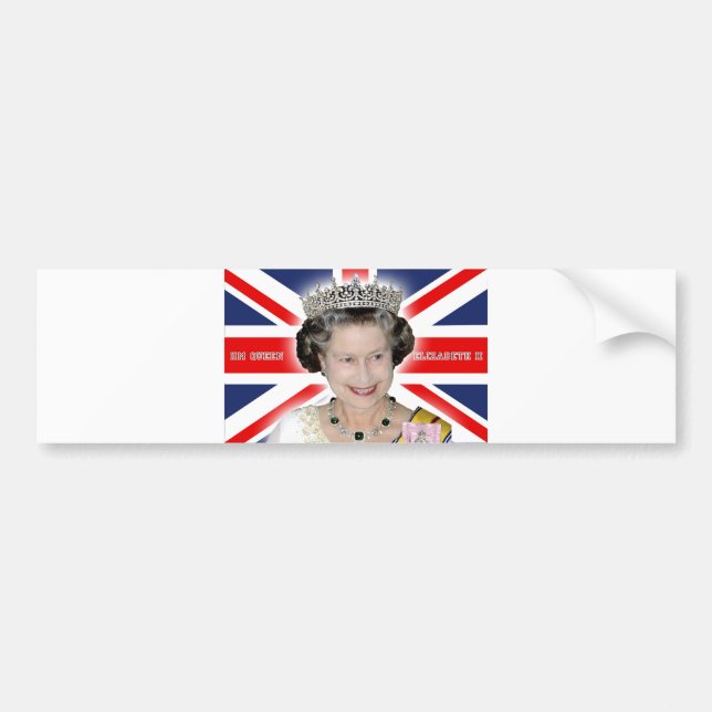 HM drottning Elizabeth II - Pro foto Bildekal (Framsidan)