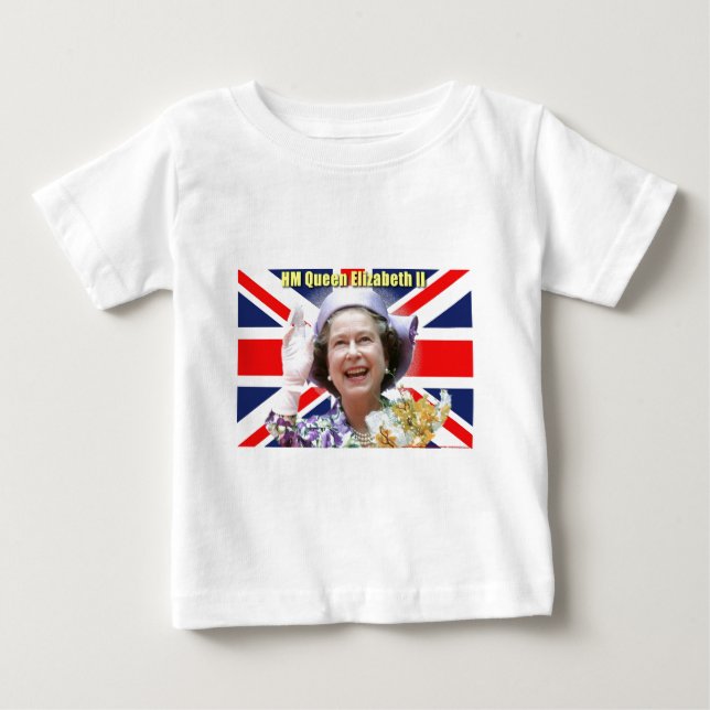HM drottning Elizabeth II Tee Shirt (Framsida)