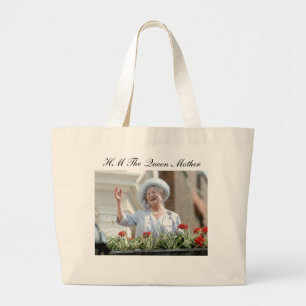 HM Queen Elizabeth, drottningen Mor 1990 Jumbo Tygkasse