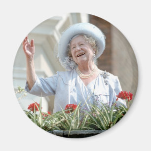 HM Queen Elizabeth, drottningen Mor 1990 Magnet