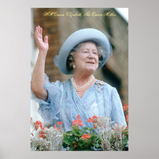 HM Queen Elizabeth, drottningen Mor Poster (Framsidan)